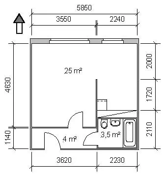 1-Zimmerwohnung im Mühlengrund — photo 1